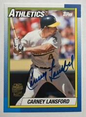 Carney Lansford #FFACL Baseball Cards 2012 Topps Archives Fan Favorite Autographs Prices