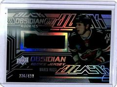 Marco Rossi #ORJ-MR Hockey Cards 2022 SPx UD Black Obsidian Rookies Jersey Prices