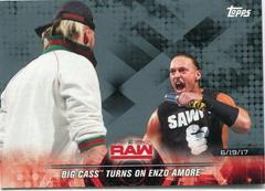 Big Cass Turns on Enzo Amore [Silver] Wrestling Cards 2018 Topps WWE Road To Wrestlemania Prices