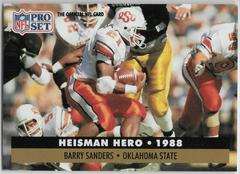 Barry Sanders Football Cards 1991 Pro Set Prices
