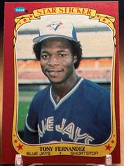 Tony Fernandez #37 Baseball Cards 1986 Fleer Star Stickers Prices
