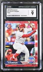 Bryce Harper [Red] #3 Baseball Cards 2019 Bowman Prices