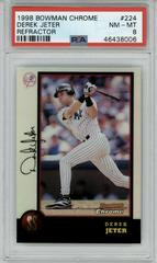 Derek Jeter [Refractor] #224 Baseball Cards 1998 Bowman Chrome Prices