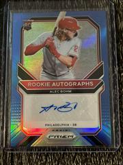 Alec Bohm [Carolina Blue Prizm] Baseball Cards 2021 Panini Prizm Rookie Autographs Prices