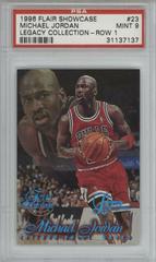 Michael Jordan [Row 1] #23 Basketball Cards 1996 Flair Showcase Legacy Collection Prices