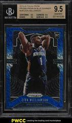 Zion Williamson [Blue Shimmer] Basketball Cards 2019 Panini Prizm Prices