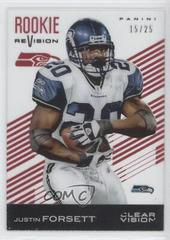 Justin Forsett [Red] Football Cards 2015 Panini Clear Vision Prices