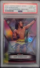 Kofi Kingston [Red Autograph] #SS-5 Wrestling Cards 2021 Topps Finest WWE Sole Survivors Prices