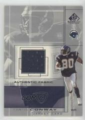 Curtis Conway #CO Football Cards 2001 SP Game Used Authentic Fabric Prices