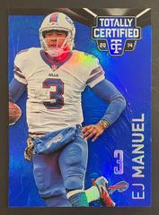 EJ Manuel [Mirror Platinum Blue] Football Cards 2014 Panini Totally Certified Prices