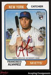 Francisco alvarez [Special Edition Red Ink] #ROA-FA Baseball Cards 2023 Topps Heritage Real One Autographs Prices