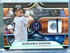 Giancarlo Stanton Baseball Cards 2022 Topps Tribute Stamp of Approval Relics Prices