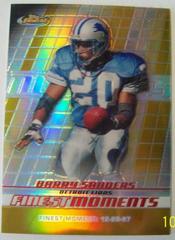 Barry Sanders [Gold Refractor] Football Cards 2008 Topps Finest Moments Prices