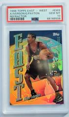 Allen Iverson, Gary Payton [Refractor] Basketball Cards 1998 Topps East West Prices
