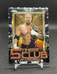 Triple H [Black Refractor] #5T-18 Wrestling Cards 2021 Topps Chrome WWE 5 Timers Club Prices