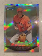 Carlos Correa [Refractor] Baseball Cards 2013 Bowman Chrome Draft Picks & Prospects Top Prospects Prices