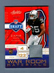 Zamir White [Gold] #34 Football Cards 2022 Panini Absolute War Room Materials Prices