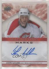 John LeClair [Red] #MM-JL Hockey Cards 2021 Upper Deck Ovation UD Glass Magnifying Marks Autographs Prices