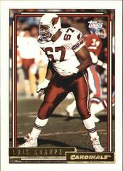 Luis Sharpe #31 Football Cards 1992 Topps Gold Prices