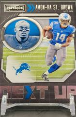 Amon-Ra St. Brown #NXT-ASB Football Cards 2021 Panini Playbook Next Up Prices