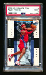 Allen Iverson #8 Basketball Cards 2009 UD Exquisite Collection Prices
