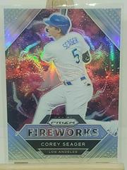 Corey Seager [Silver Prizm] Baseball Cards 2021 Panini Prizm Fireworks Prices