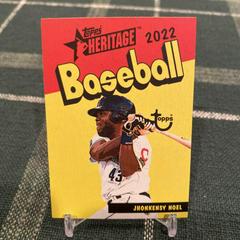 Jhonkensy Noel Baseball Cards 2022 Topps Heritage Minor League 1973 Pack Cover Prices