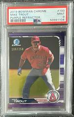 Mike Trout [Purple Refractor] #100 Baseball Cards 2019 Bowman Chrome Prices