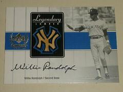Willie Randolph #WR-LL Baseball Cards 2000 Upper Deck Yankees Legends Legendary Lumber Prices