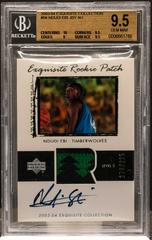 Ndudi Ebi Autograph Patch #56 Basketball Cards 2003 UD Exquisite Collection Prices