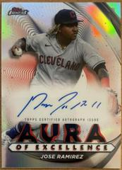 Jose Ramirez Baseball Cards 2022 Topps Finest Aura of Excellence Autographs Prices