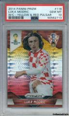 Luka Modric [Yellow & Red Pulsar Prizm] Soccer Cards 2014 Panini Prizm World Cup Prices