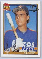 Mike Simms #32 Baseball Cards 1991 Topps Desert Shield Prices