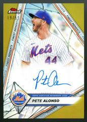 Pete Alonso [Gold] #FMA-PA Baseball Cards 2022 Topps Finest Moments Autographs Prices