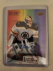 Jeremy Swayman [Full Autograph] Hockey Cards 2021 Upper Deck Allure Rainbow Prices