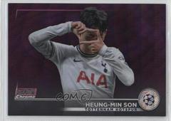 Heung Min Son [Pink Wave] #61 Soccer Cards 2022 Stadium Club Chrome UEFA Competitions Prices