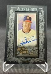Jim Abbott [X Black Frame] Baseball Cards 2020 Topps Allen & Ginter Mini Autographs Prices