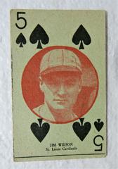 Jim Wilson [5 of Spades] Baseball Cards 1927 W560 Hand Cut Prices