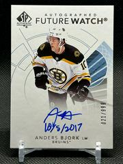 Anders Bjork [Future Watch Autograph Inscription] #146 Hockey Cards 2017 SP Authentic Prices