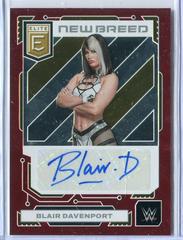 Blair Davenport [Red] #6 Wrestling Cards 2023 Donruss Elite WWE New Breed Autograph Prices