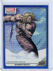 Sabretooth [Blue Traxx] #189 Marvel 2023 Upper Deck Platinum Prices