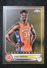 Adem Bona [Orange Basketball] #63 Basketball Cards 2022 Topps Chrome McDonald's All-American Prices