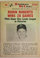 Robin Roberts #44 Baseball Cards 1960 NU Card Baseball Hi Lites Prices