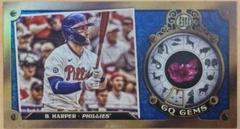 Bryce Harper [Indigo Foil] Baseball Cards 2022 Topps Gypsy Queen Gems Minis Prices