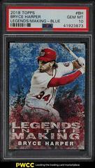 Bryce Harper [Blue] #BH Baseball Cards 2018 Topps Legends in the Making Prices