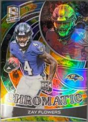 Zay Flowers [Gold] #4 Football Cards 2023 Panini Spectra Chromatic Prices