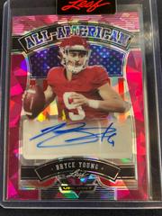 Bryce Young [Crystal Pink] #BA-BY1 Football Cards 2022 Leaf Valiant Autographs Prices
