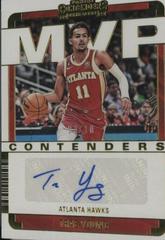 Trae Young [Gold] #MVP-TYG Basketball Cards 2022 Panini Contenders MVP Autographs Prices