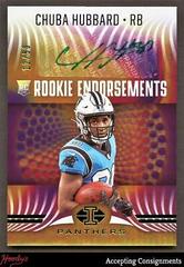Chuba Hubbard [Green] #RE-25 Football Cards 2021 Panini Illusions Rookie Endorsements Autographs Prices
