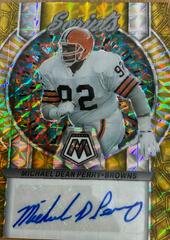 Michael Dean Perry [No Huddle Gold] #S25 Football Cards 2023 Panini Mosaic Scripts Autographs Prices